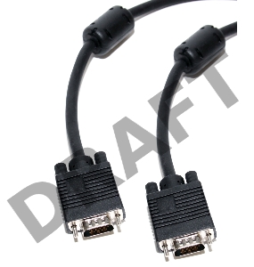 Кабель VGA сигнальный 15M / 15M, ферр.кольца, 3м.  5bites APC-133-030