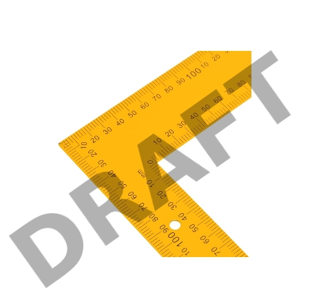 Угольник стальной, 400 мм х 600 мм, ультрафиолетовая печать (измерительная шкала)// Denzel