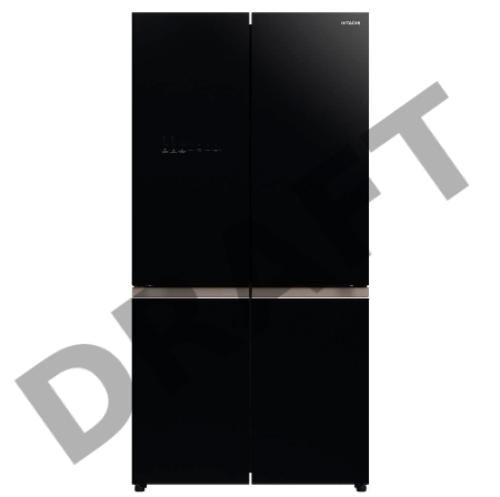 Холодильник Hitachi R-WB720VUC0 GBK 3-хкамерн. черное стекло (трехкамерный)