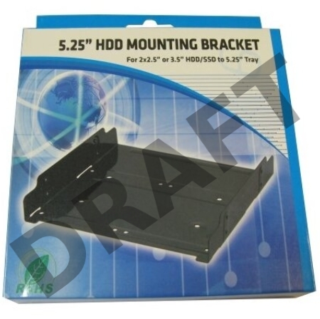 Переходник Espada  EAC52535-2S,  Переходник (крепление) для HDD 2х2,5