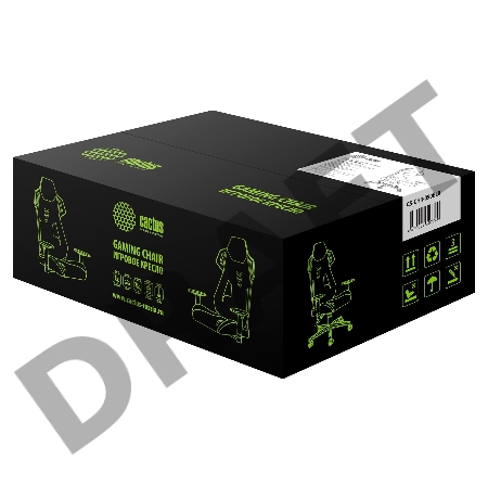 Кресло игровое Cactus CS-CHR-090BLR черный/красный сиденье черный/красный эко.кожа/сетка крестовина пластик пластик черный