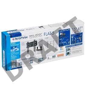 Кронштейн для телевизора Kromax FLAT-5 черный 15