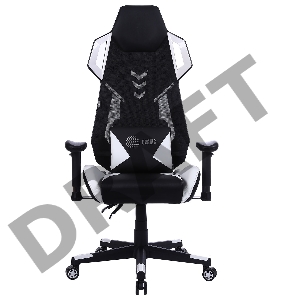 Кресло игровое Cactus CS-CHR-090BLW черный/белый сиденье черный/белый эко.кожа крестовина пластик пластик черный/белый