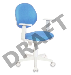 Кресло Бюрократ CH-W356AXSN/15-107 голубой 15-107 (пластик белый)