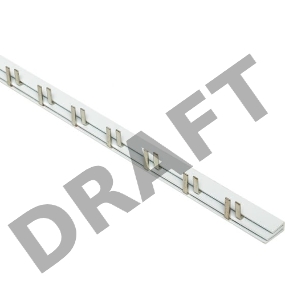 Шина соединительная PIN 2ф 63А мед. изол. 54мод (дл.1м) EKF pin-02-63