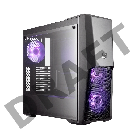 Корпус Cooler Master MasterBox 500 MB500-KGNN-S00 Mid Tower Chassis, USB3 x 2, 1xARGB fan, 1xARGB strips, RGB controller  MB500-KGNN-S00 Mid Tower Chassis, USB3 x 2, 1xARGB fan, 1xARGB strips, RGB controller included, Tempered glass