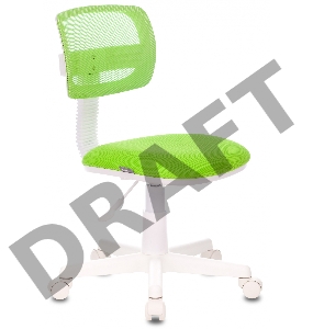 Кресло детское Бюрократ CH-W299/SD/TW-18 спинка сетка салатовый TW-03A TW-18 (пластик белый)
