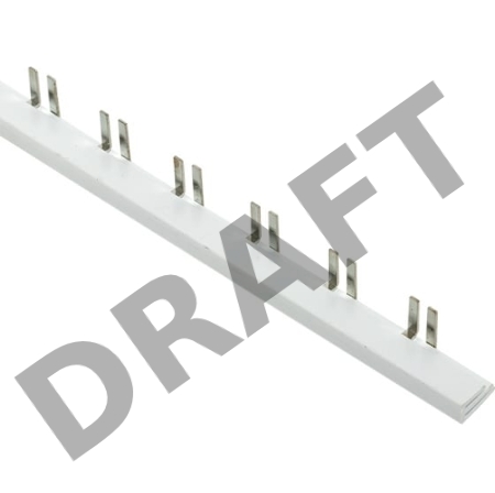 Шина соединительная PIN 2ф 63А мед. изол. 54мод (дл.1м) EKF pin-02-63