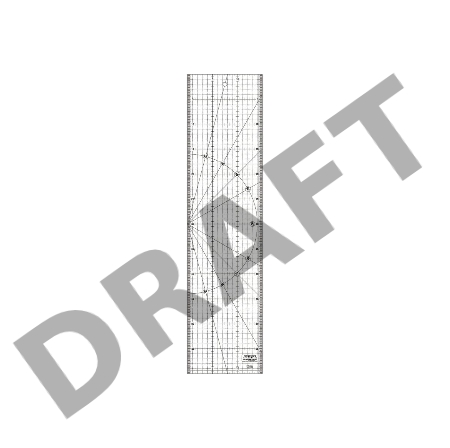 Линейка разметочная OLFA OL-MQR-15x60  1шт