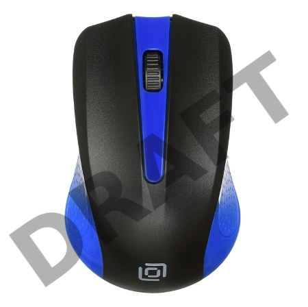 Мышь Oklick 485MW черный/синий оптическая (1200dpi) беспроводная USB (2but)