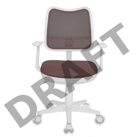 Кресло Бюрократ CH-W797/BR/TW-14C спинка сетка коричневый сиденье коричневый TW-14C (пластик белый)