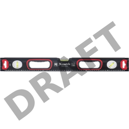 Уровень алюминиевый, усиленный, фрезерованный, 3 глазка, 2 комп. рукоятки, 2000 мм// Matrix Уровень алюминиевый, усиленный, фрезерованный, 3 глазка, 2 комп. рукоятки, 2000 мм// Matrix