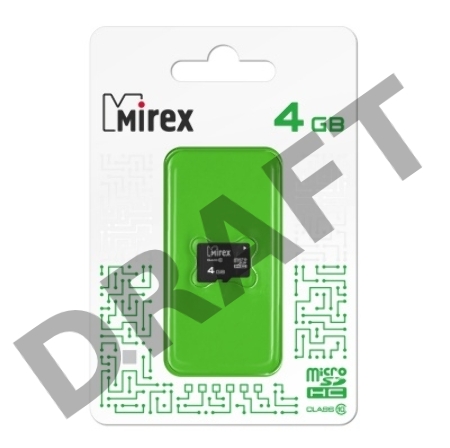 Карта памяти microSDHC MIREX 4GB (class 10)