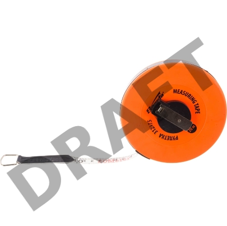 Рулетка геодезическая, 20 м х 12,5 мм, лента ПВХ, закрытый круглый корпус// Sparta