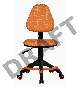 Кресло детское Бюрократ KD-4-F/GIRAFFE оранжевый жираф колеса оранжевый