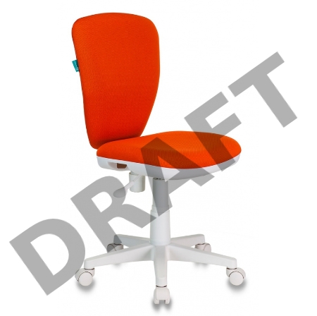 Кресло детское Бюрократ KD-W10/26-29-1 оранжевый 26-29-1 (пластик белый)