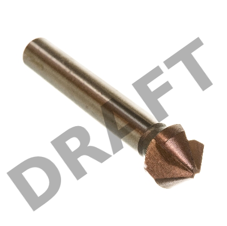 Зенкер ЗУБР 29732-6  ЭКСПЕРТ конусный ст.P6M5 с Co d12.4х56мм d8мм для раззенков.М6