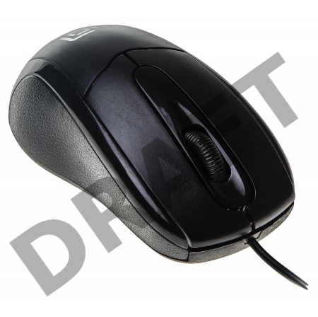 Мышь Oklick 305M проводная черный оптическая (1000dpi) USB (2but) [412850]