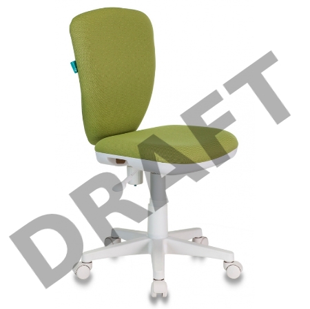 Кресло детское Бюрократ KD-W10/26-32 светло-зеленый 26-32 (пластик белый)