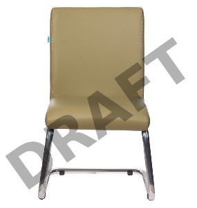 Кресло Бюрократ CH-250-V/KRIT-GREEN на полозьях зеленый искусственная кожа