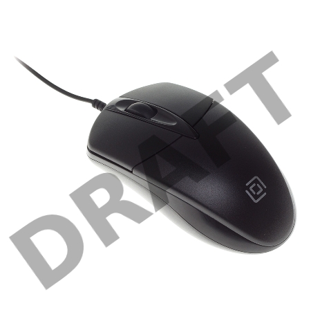 Мышь Oklick 275M  черный оптическая (1000dpi) USB (2but)