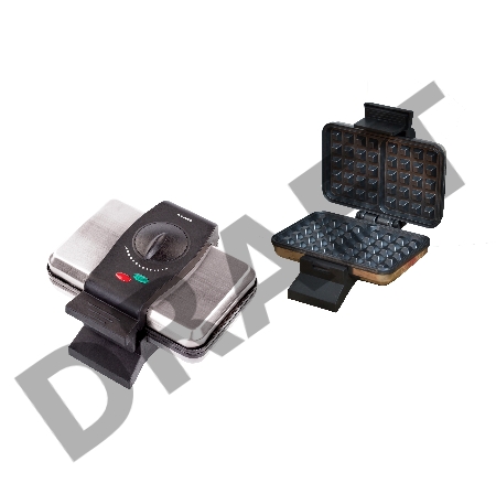 Вафельница WILLMARK WM-105V (1000Вт,форма венские вафли, терморег., антиприг.покр., инд. готовности)