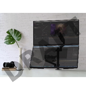 Кронштейн (держатель) ONKRON G140 для двух мониторов 13