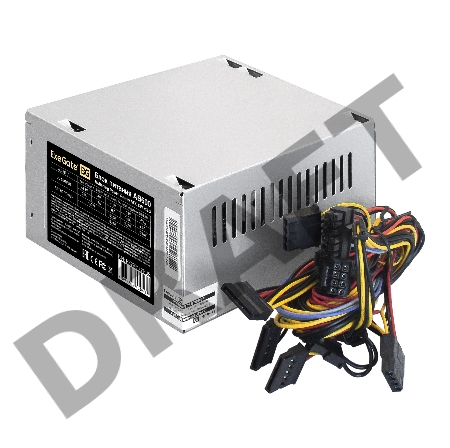 Блок питания 600W ExeGate AB600 (ATX, PC, 8cm fan, 24pin, 4+4pin, PCI-E, 3xSATA, 2xIDE, кабель 220V в комплекте)