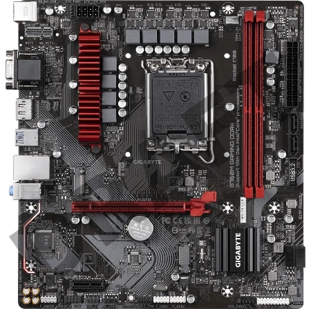 Материнская плата Gigabyte B760M GAMING DDR4 Soc-1700 Intel B760 2xDDR4 mATX AC`97 8ch(7.1) 2.5Gg RAID+VGA+HDMI+DP