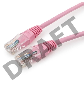 Патч-корд UTP Cablexpert кат.5e, 1м, литой, многожильный (розовый)