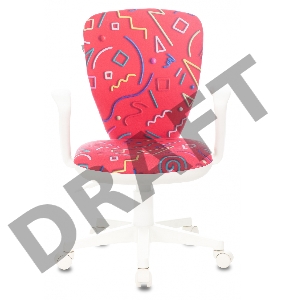 Кресло детское Бюрократ KD-W10AXSN малиновый Sticks 05 крестовина пластик пластик белый