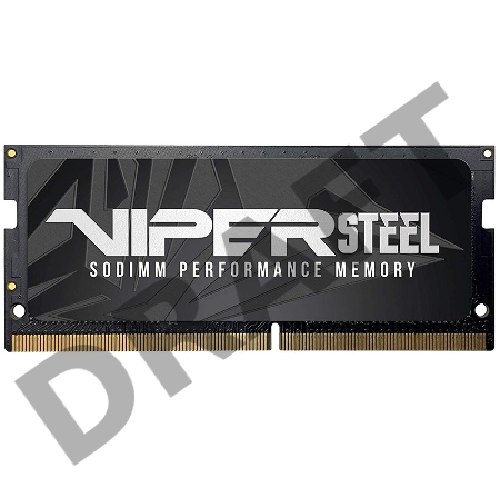 Модуль памяти SO-DIMM DDR 4 DIMM 8Gb PC21300, 2666Mhz, PATRIOT Viper Steel (PVS48G266C8S) (retail)