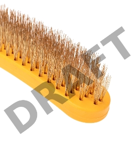 Щетка по металлу с пластиковой ручкой 260 мм Kranz