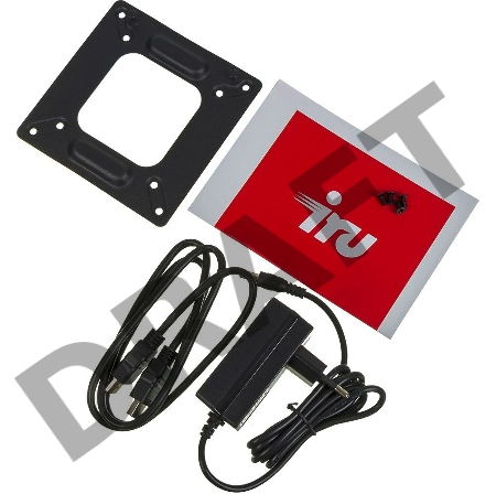 Неттоп IRU 110PGL Cel J4125 (2) 4Gb SSD128Gb UHDG 600 CR Free DOS GbitEth WiFi BT черный