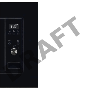 Встраиваемая микроволновая печь ELECTROLUX объем 20 л., высота 380 мм, цвет черный