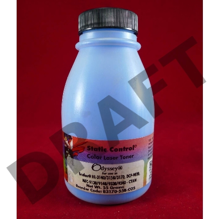 Тонер Brother HL 3170CDW cyan (фл. 55г.) Odyssey SC