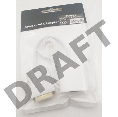 Переходник DVI-D (m) VGA (f) 0.23м