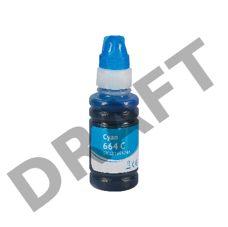 Контейнер с чернилами Sakura C13T66424A (664 C) для Epson, голубой, 6500 к., 70 мл.