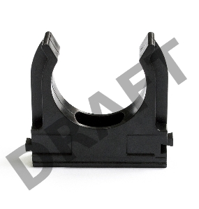 Крепеж-клипса для трубы ø 20 мм, черная (100 шт./уп.) REXANT