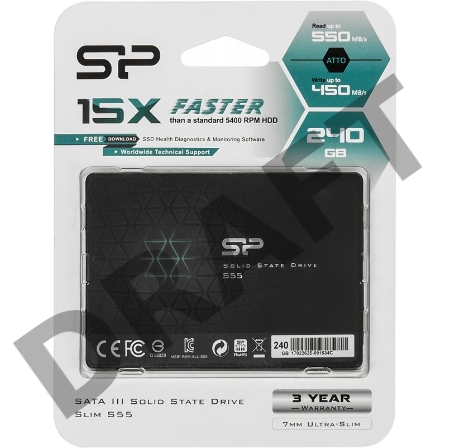 Накопитель SSD Silicon Power 240Gb SATA III SP240GBSS3S55S25 Slim S55 2.5