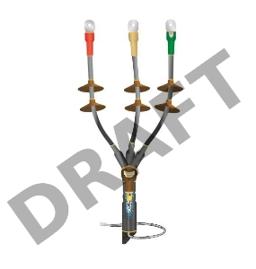 Муфта кабельная концевая наружной установки 10кВ КНТпН 3х(70-120мм) с болтовыми наконечниками Нева-Транс Комплект 22020121