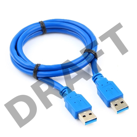 Кабель Gembird/Cablexpert Pro CCP-USB3-AMAM-1M, AM/AM, 1м, экран, синий