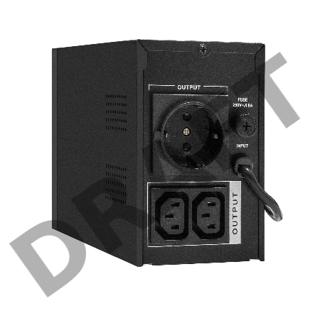 Источник бесперебойного питания ExeGate Power Back BNB-650.LED.AVR.1SH.2C13 <650VA/360W, LED, AVR, 1*Schuko+2*C13, металлический корпус, Black>