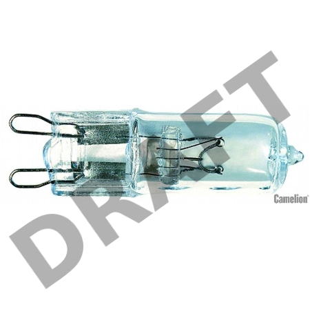 Лампа галогенная 60Вт капсула G9 2850К 240В прозр. Camelion 5555