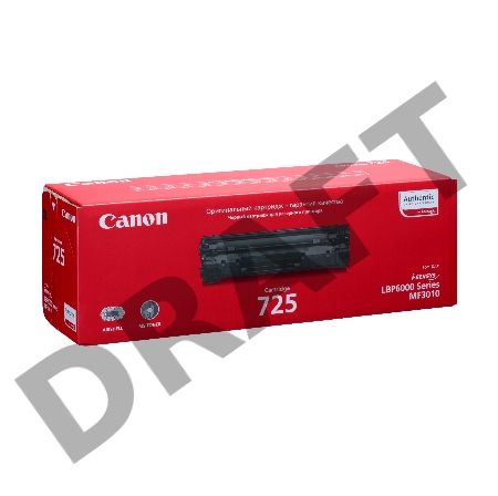 Тонер-картридж Canon Cartridge 725 (3484B002/3484B005), черный, 1600 стр, для LBP6000/6000B