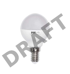 Лампа светодиодная PLED-SP-G45 7Вт шар 3000К тепл. бел. E14 540лм 230В JazzWay 1027856-2