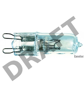 Лампа галогенная 25Вт капсула G9 2850К 240В прозр. Camelion 5845
