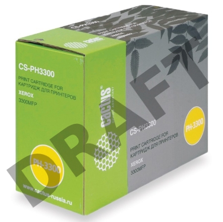 Тонер Картридж Cactus CS-PH3300 (106R01412) черный для Xerox Phaser 3300 MFP X (8000стр.)