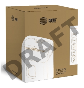 Шредер Cactus CS-SH-10-15-4X12 (секр.P-4)/фрагменты/10лист./15лтр./скрепки/скобы/пл.карты