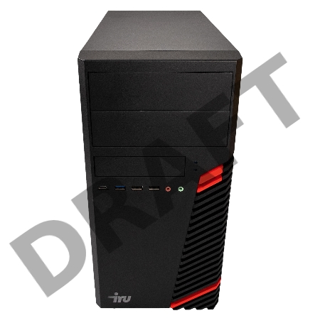 Компьютер  IRU Опал 515 MT i5 10400 (2.9) 8Gb SSD256Gb UHDG 630 Free DOS GbitEth 400W клавиатура мышь черный